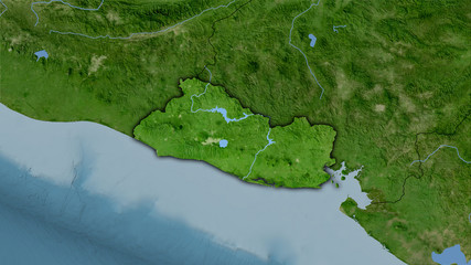 El Salvador, satellite B - dark glow