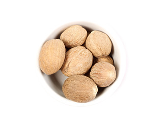 nutmeg isolated on white