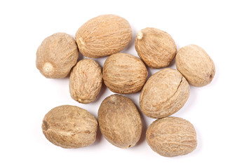 nutmeg isolated on white