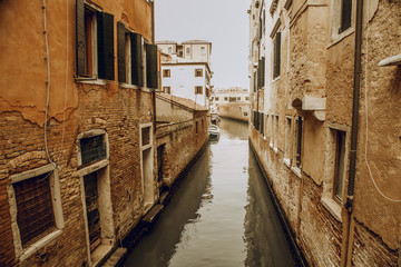 Venice, Italy, Grand Canal and historic tenements