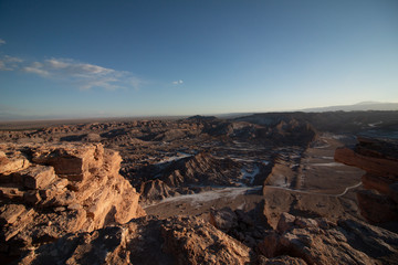 Fototapeta na wymiar Moon Valley in Atacama desert