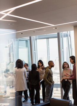 Business people talking in office