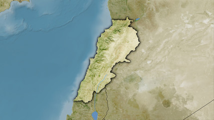Lebanon, satellite B - dark glow