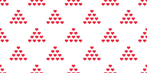 heart seamless pattern valentine vector triangle cartoon scarf isolated tile background repeat wallpaper doodle illustration design