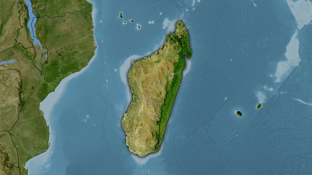 Madagascar, satellite B - dark glow