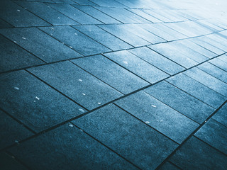 Pavement with square pattern