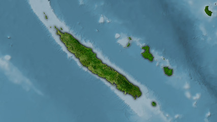 New Caledonia, satellite B - dark glow