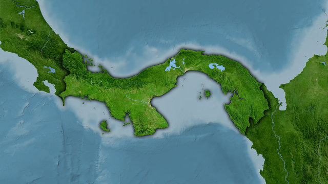 Panama, satellite B - dark glow