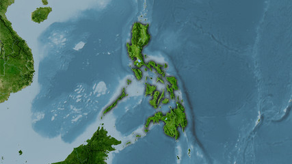 Philippines, satellite B - dark glow