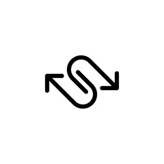 arrow icon flat vector logo design trendy