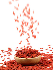 Goji Berry on white background