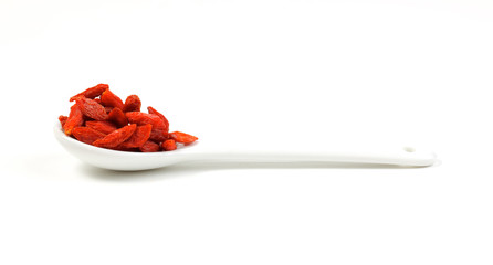 Goji Berry on white background