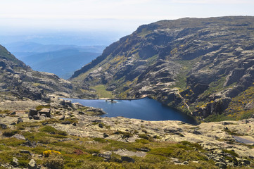 Fototapeta na wymiar mountain landscape with lake view