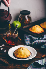 Homemade apple mini pies
