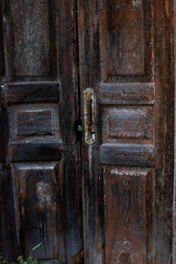 old, wooden, shabby door