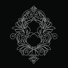 Oriental vector damask patterns for greeting cards and wedding invitations.

