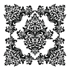 Oriental vector damask patterns for greeting cards and wedding invitations.

