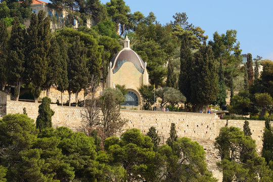Dominus Flevit Church in Jerusalem, Israel.