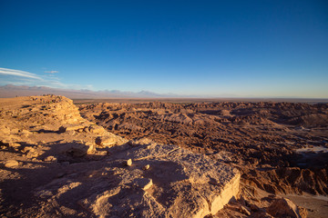 Fototapeta na wymiar Valle de la Muerte (Death Valley) at Atacama Desert (Chile).