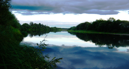 The mouth of the Velikaya river