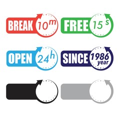 Work time arrow boards