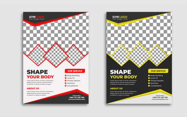 Fitness Flyer Template | GYM Flyer | Poster template Fitness and Gym