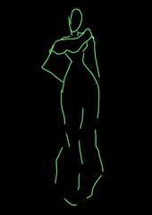 Szkic kobiety © Bernadeta