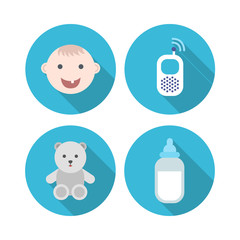 baby vector icons