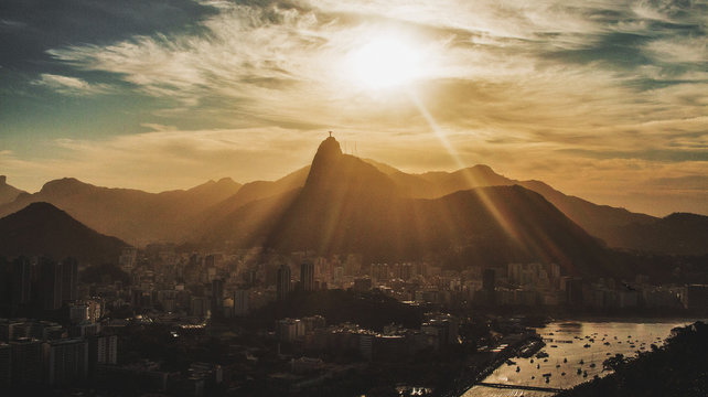 sunset in the mountains - Rio de Janeiro 