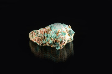macro shooting of natural mineral stone - green Tirolite