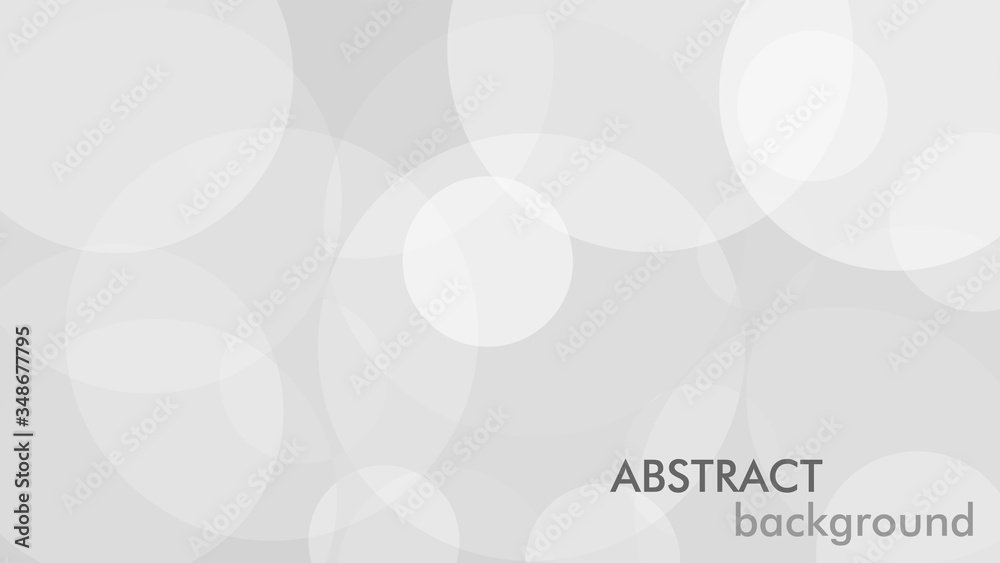Poster Abstract background with gray circle. White and grey abstract modern transparency circle presentation background. Vector circles template vector design. Object web design. Round shape. Minimal poster.