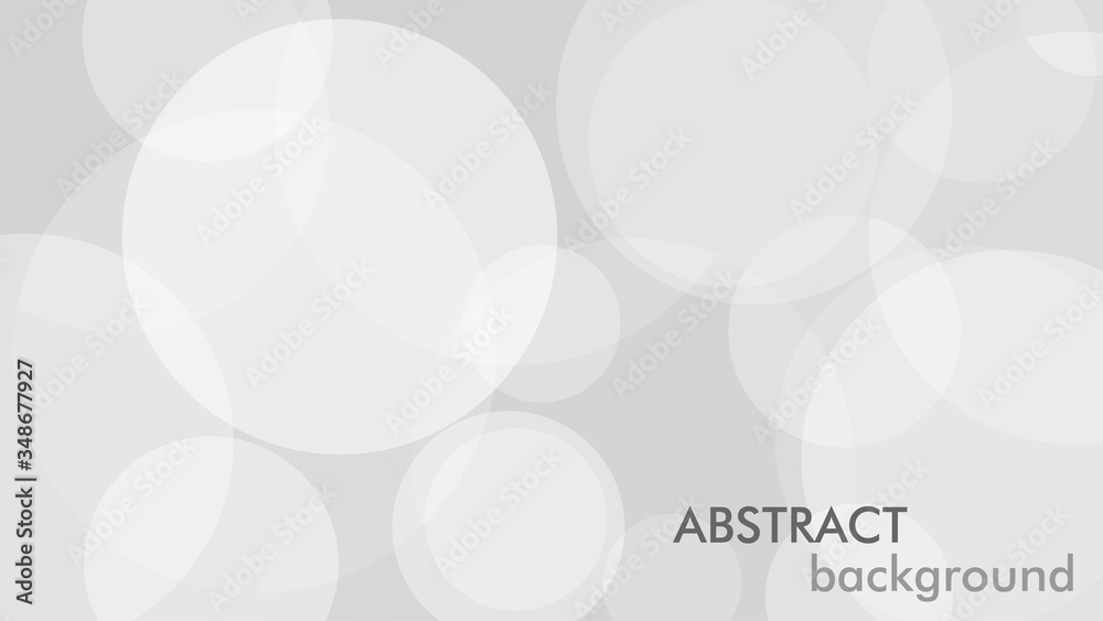 Aufkleber Abstract background with gray circle. White and grey abstract modern transparency circle presentation background. Vector circles template vector design. Object web design. Round shape. Minimal poster.