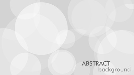 Abstract background with gray circle. White and grey abstract modern transparency circle presentation background. Vector circles template vector design. Object web design. Round shape. Minimal poster.