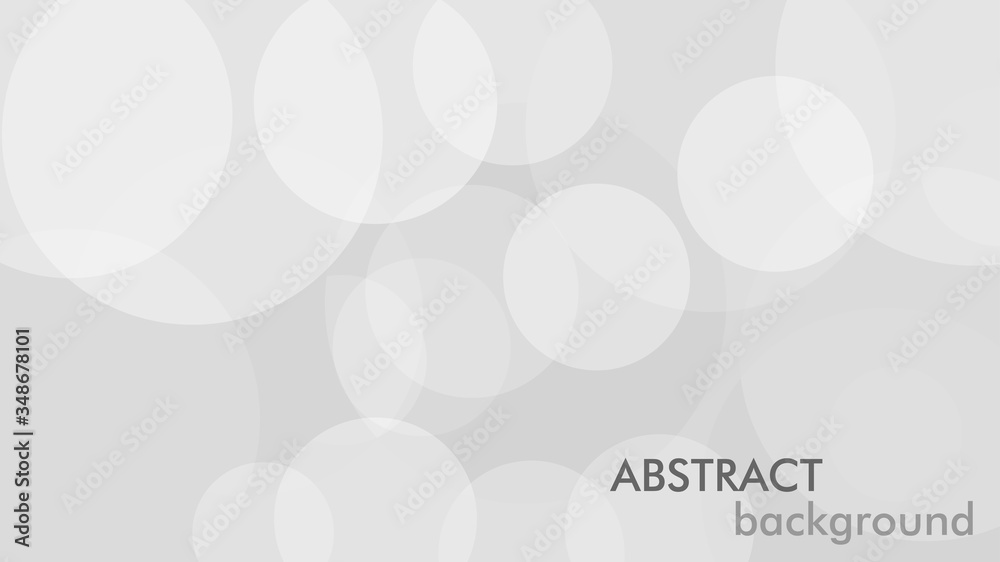 Aufkleber Abstract background with gray circle. White and grey abstract modern transparency circle presentation background. Vector circles template vector design. Object web design. Round shape. Minimal poster.