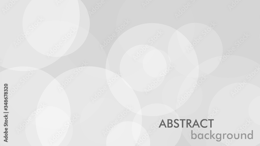 Aufkleber Abstract background with gray circle. White and grey abstract modern transparency circle presentation background. Vector circles template vector design. Object web design. Round shape. Minimal poster.