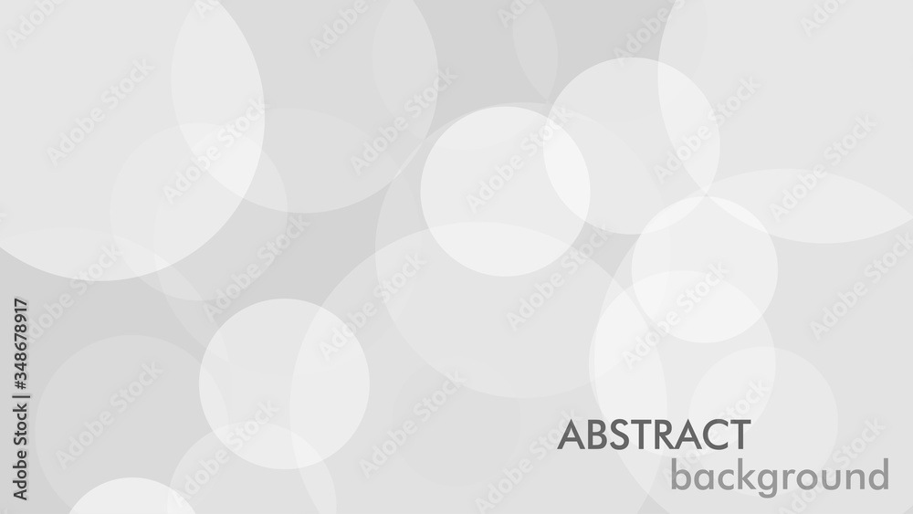 Aufkleber Abstract background with gray circle. White and grey abstract modern transparency circle presentation background. Vector circles template vector design. Object web design. Round shape. Minimal poster.