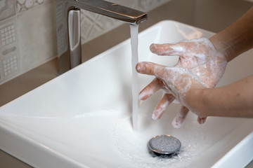 Hygiene. Cleaning Hands. Washing hands,Soap