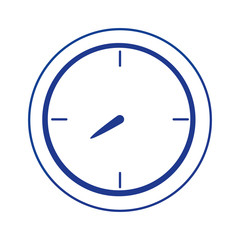 round clock time isolated icon design