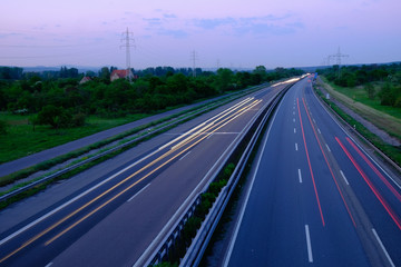 highway at night 