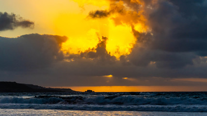 Cicer Beach at sunset, Las Palmas de Gran Canaria