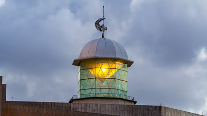 Fototapeta na wymiar Lighthouse of the Alfredo Krauss Auditorium, Las Palmas de Gran Canaria, Spain