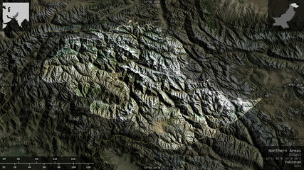 Northern Areas, Pakistan - composition. Satellite