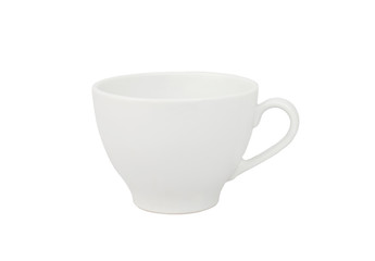 white cup isolated on white