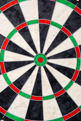 dart board background. bright color. top view.