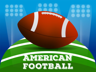 American football poster