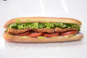 sandwich meat chicken