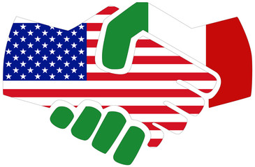 USA - Italy / Handshake