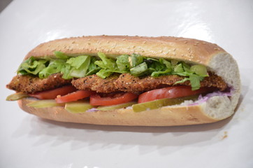 sandwich meat chicken