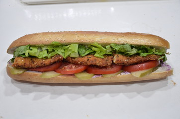 sandwich meat chicken