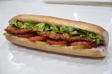 sandwich meat chicken
